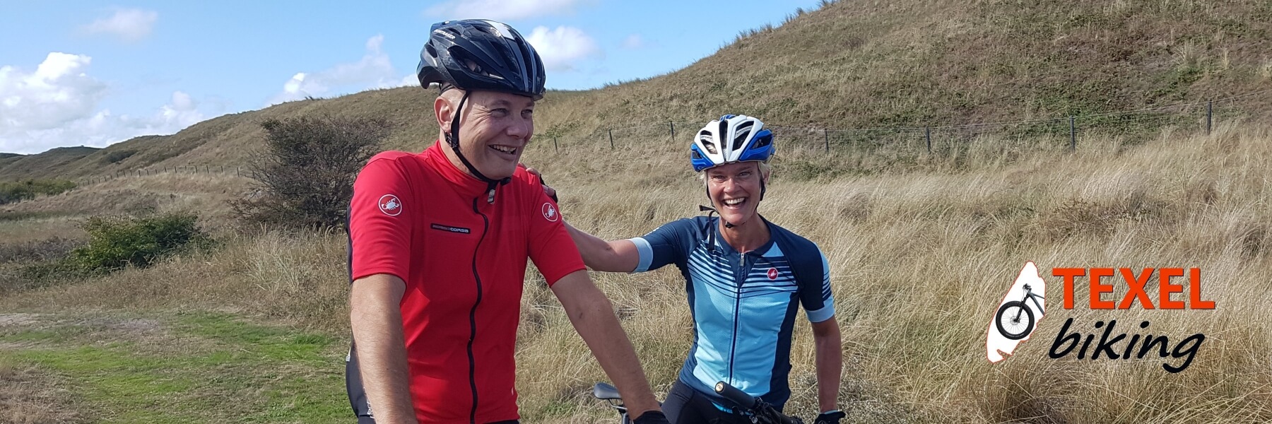 Mark en Sarah mtb pad TEXELbiking