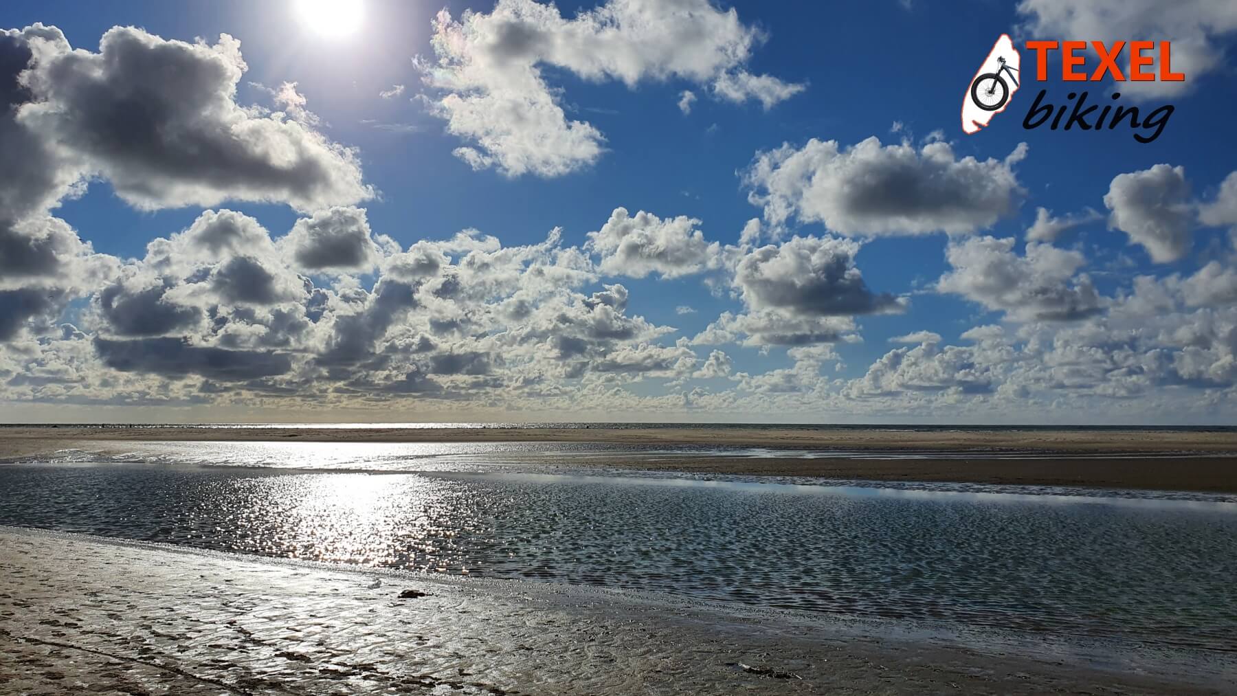 Strand wolken TEXELbiking