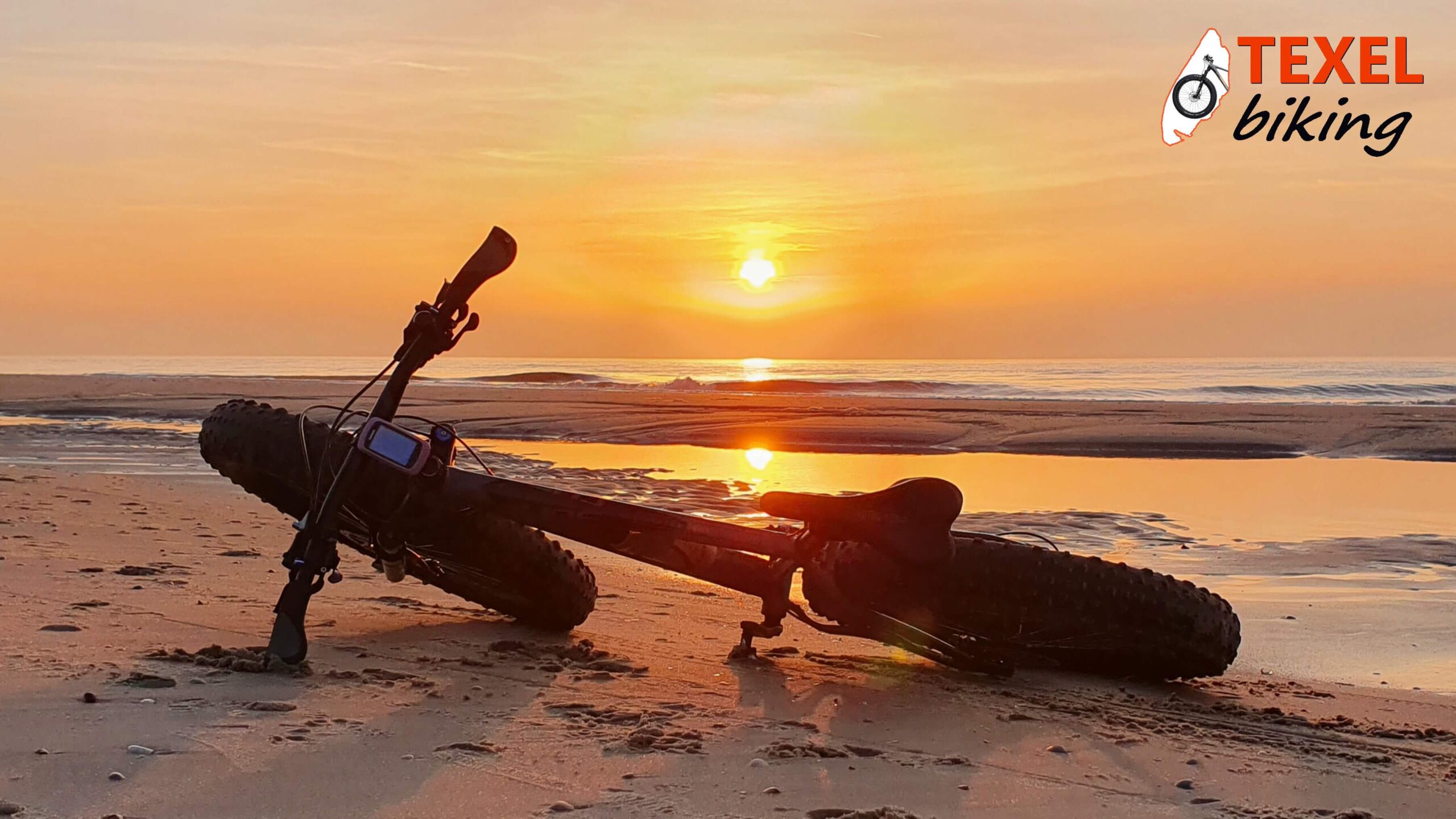 Fatbike op strand TEXELbiking